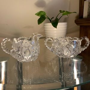 antique american brilliant cut glass